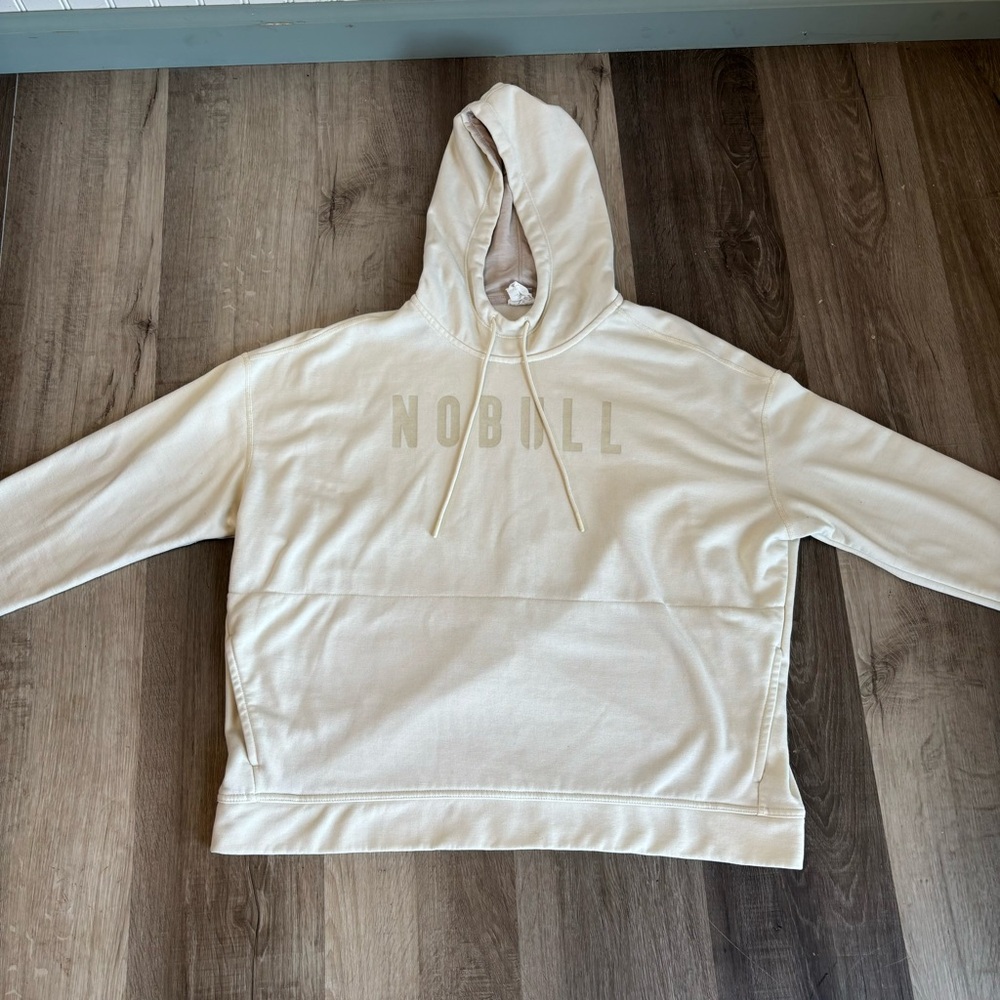 Nobull Pullover Hoodie Sweater Women’s Size XL Ivory - Picture 11 of 11